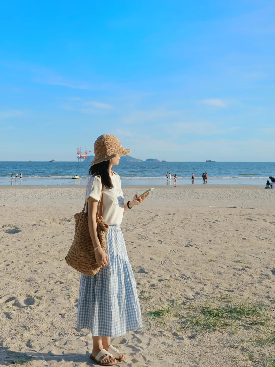 155cm｜?夏天去海边就这么穿啦～