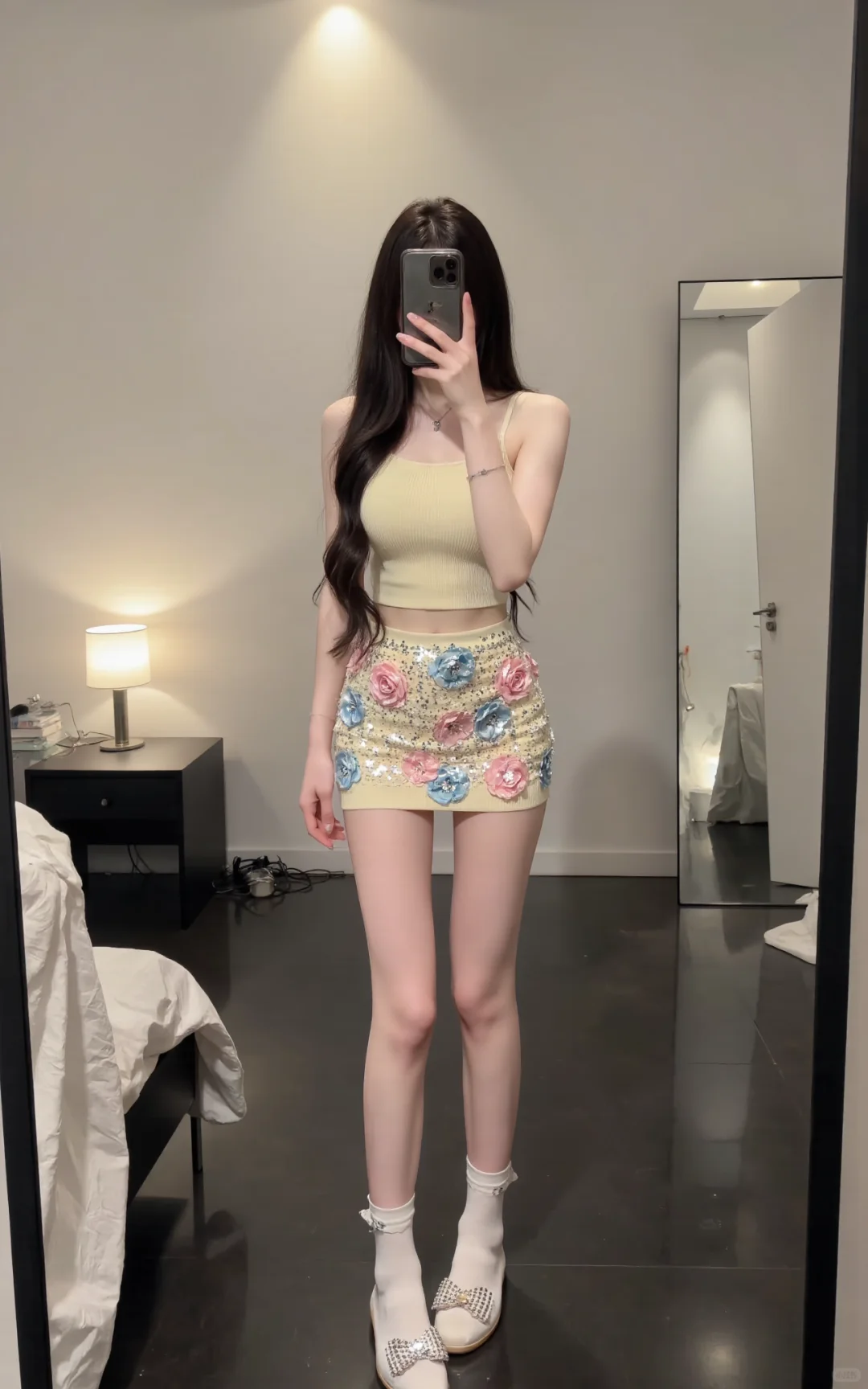 腰线yyds！黄色小熟女穿搭！