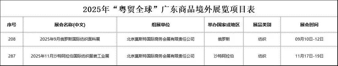 北京莫斯特25下半年——26年上半年展会列表