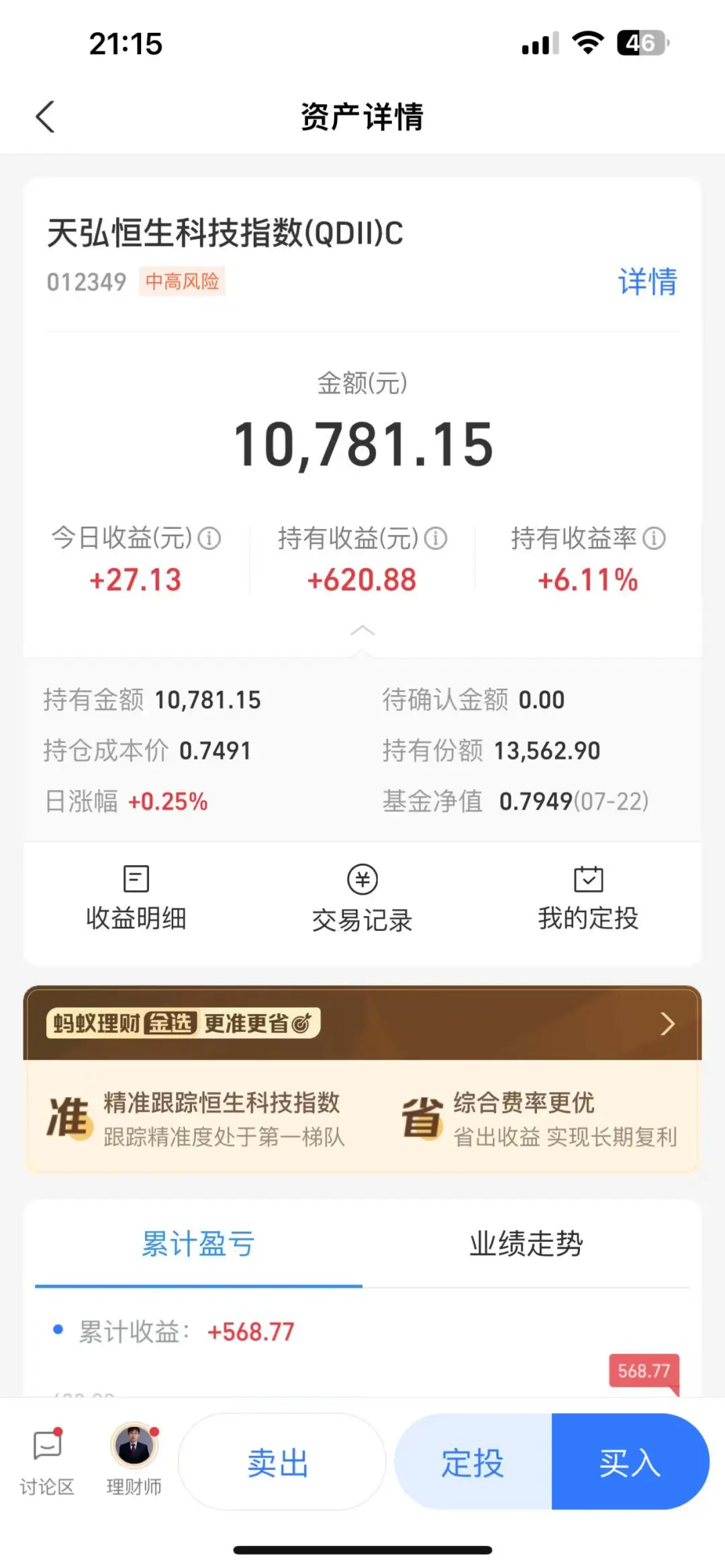 刚建仓的基金今天又大涨、两天?了8.42%