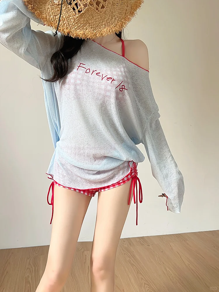 微胖姐妹的夏日宝藏！分体三件套大码泳衣