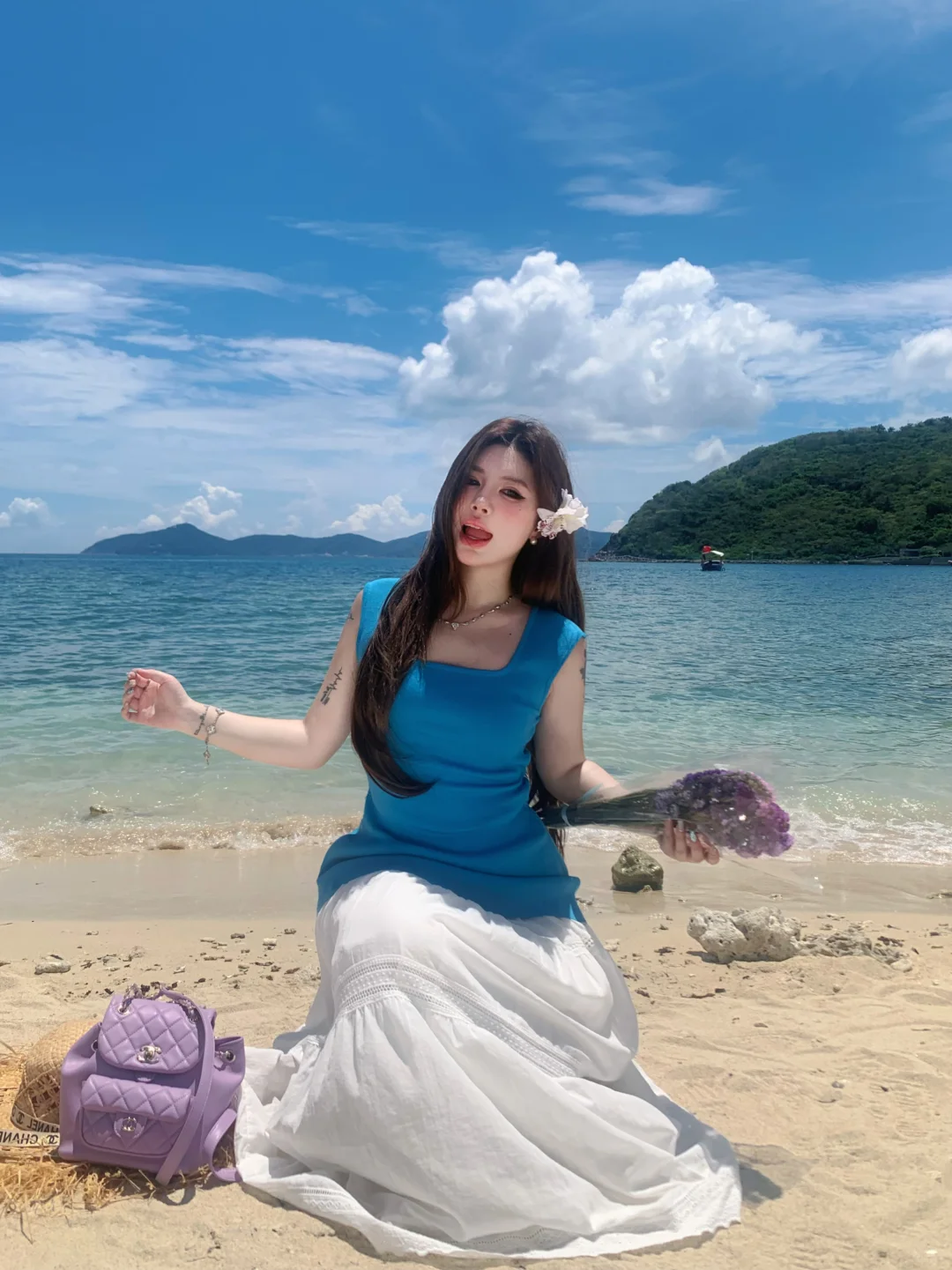 微胖梨形｜在海边的拍照姿势来啦?
