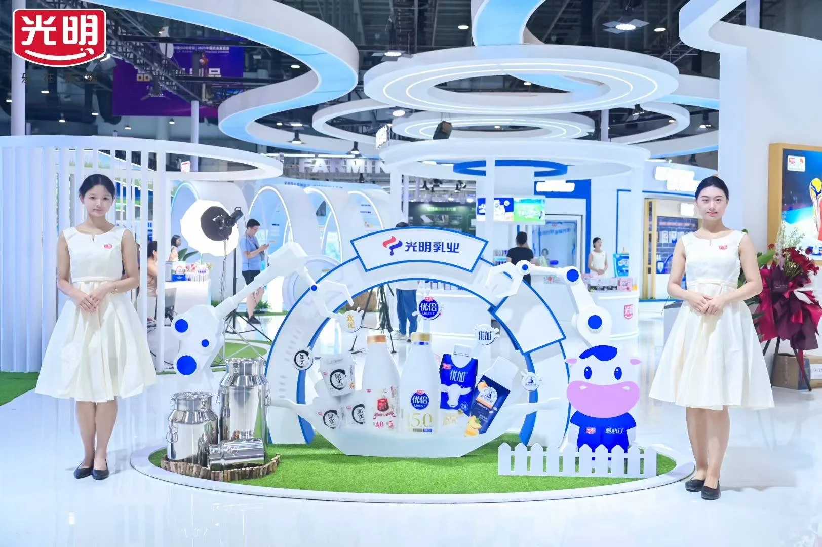 ?郑州南京青岛活动策划｜光明乳业展台