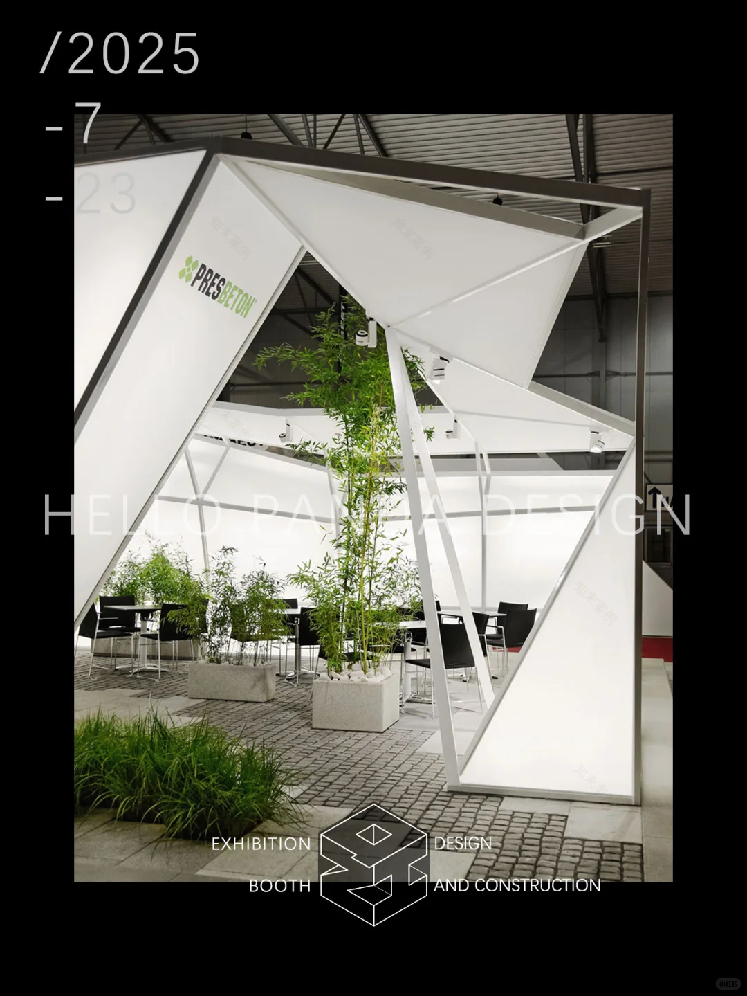 轻质钢架+膜结构打造眼前一亮的展台