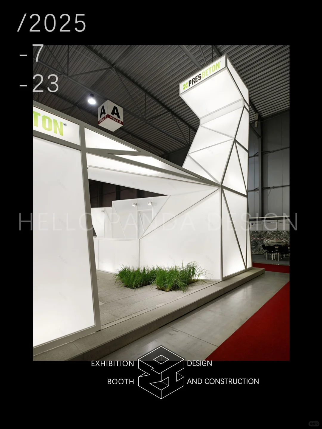 轻质钢架+膜结构打造眼前一亮的展台