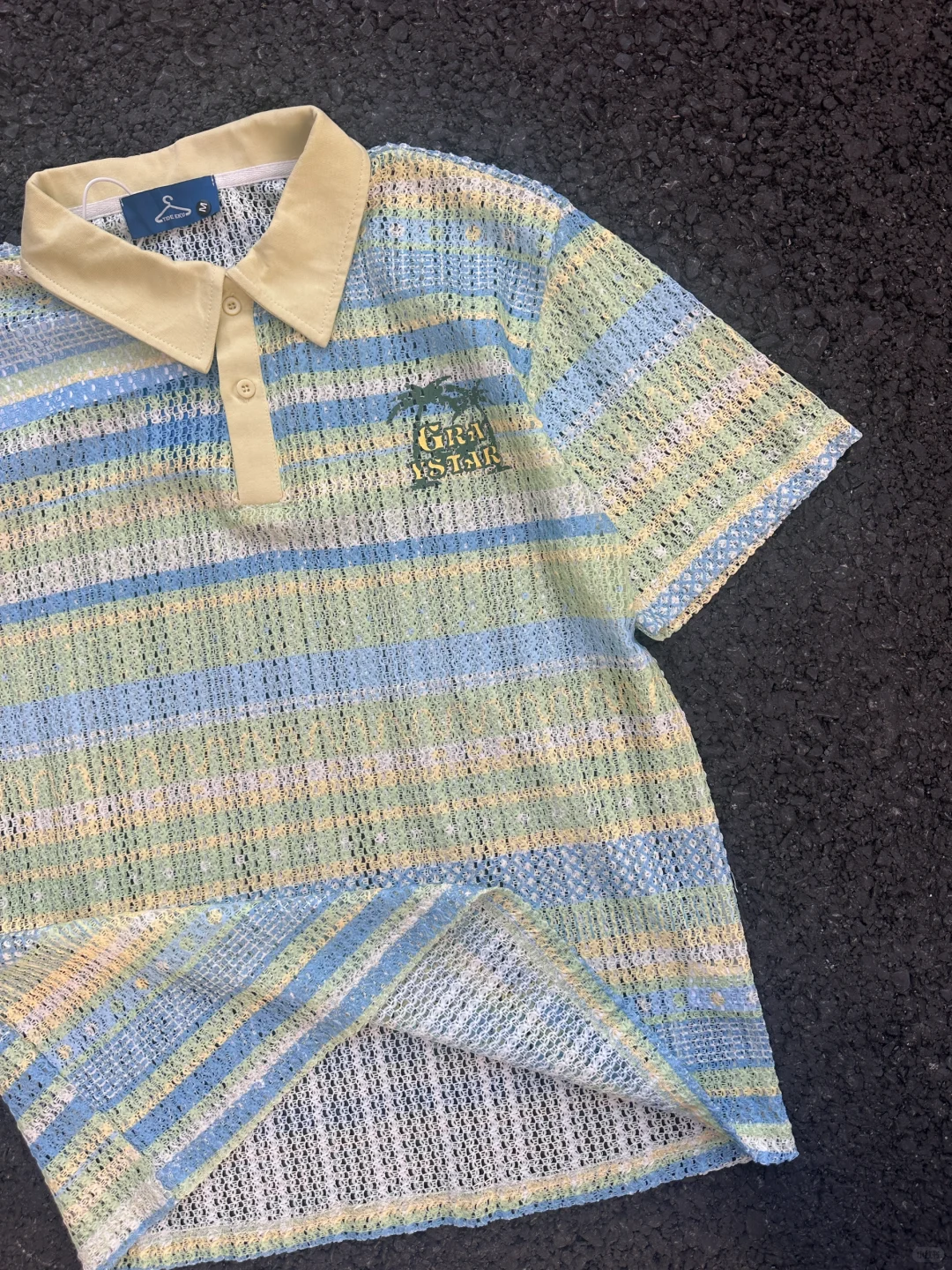 ?夏日Cozyfit |清爽海岛风椰树镂空polo衫