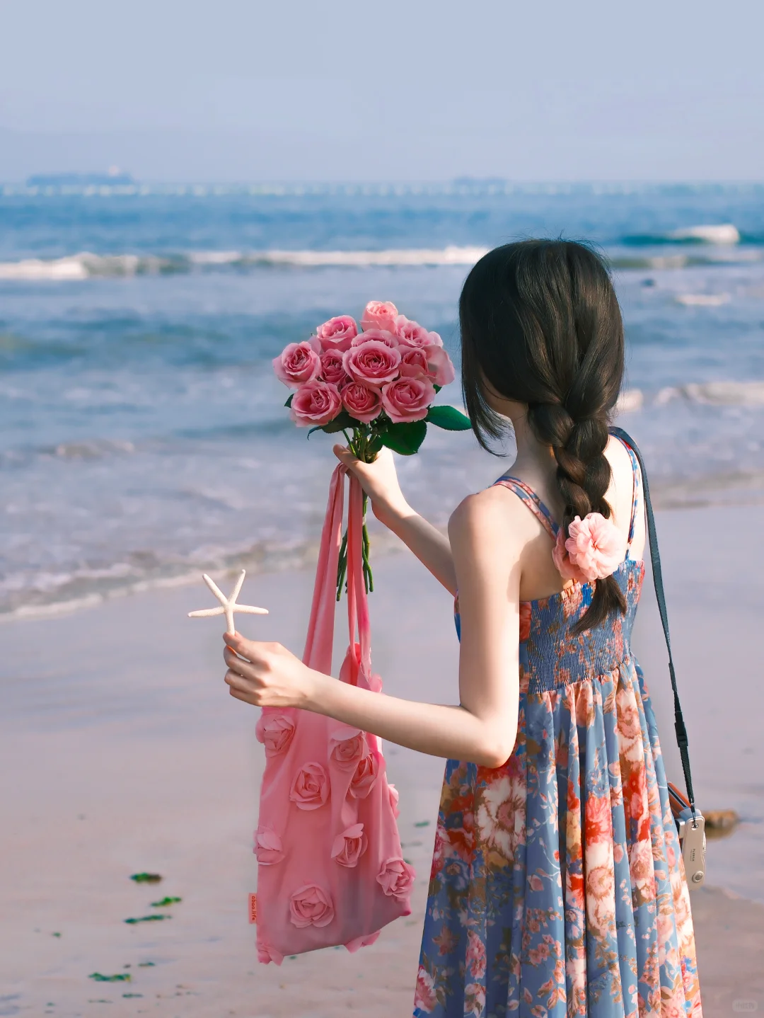 海边拍照 电影感氛围 ｜漫步蓝调时刻?️