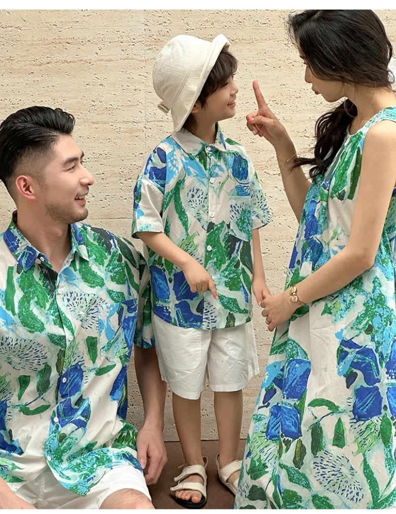 亲子OOTD｜一家三口的度假穿搭太好看了叭❗