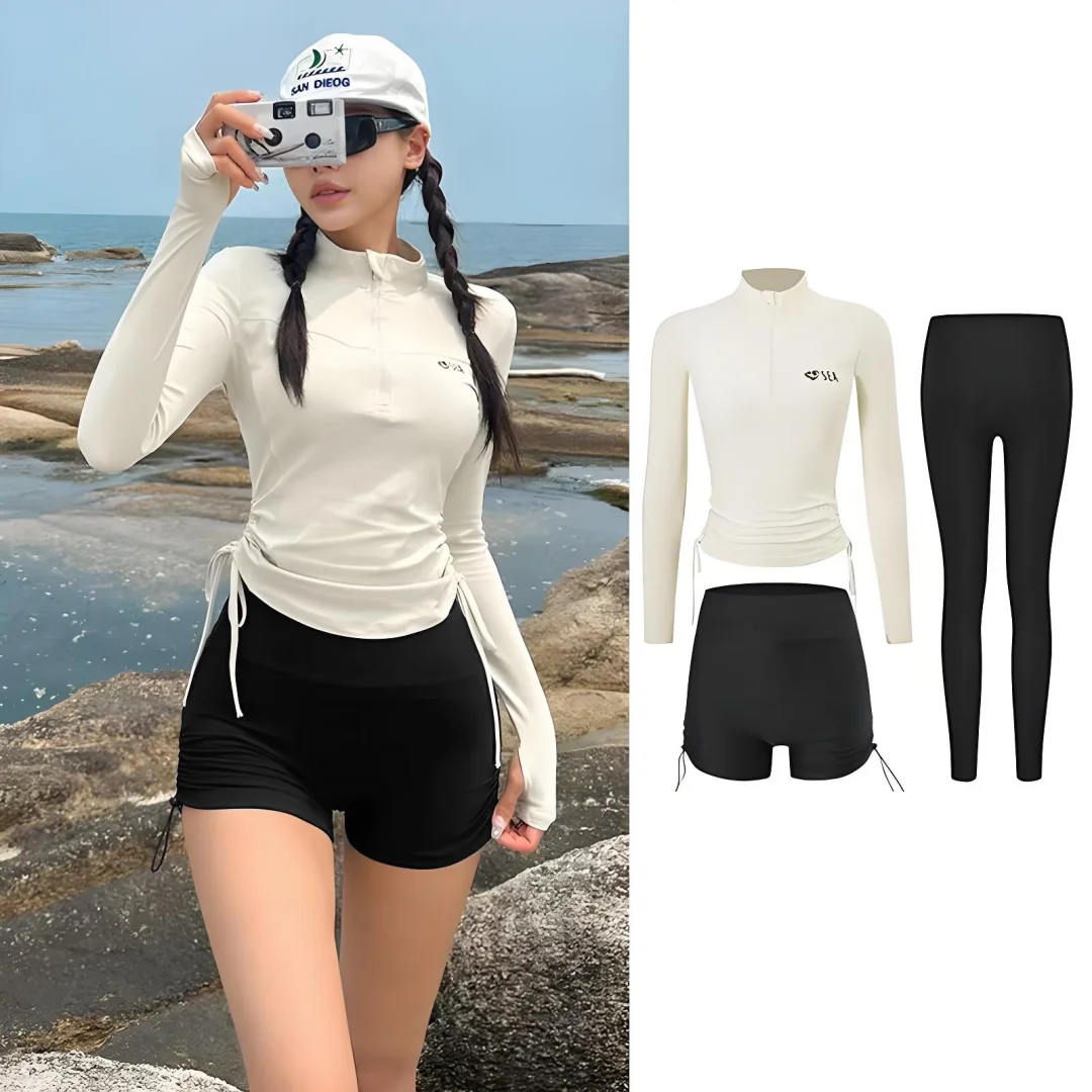 夏天想去海边玩又怕晒黑?试试防晒泳衣吧