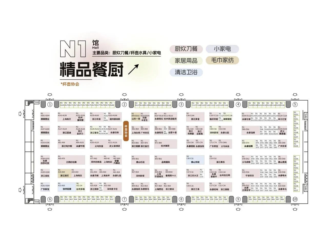 上海百货会N馆【展商名单+展位图】公布