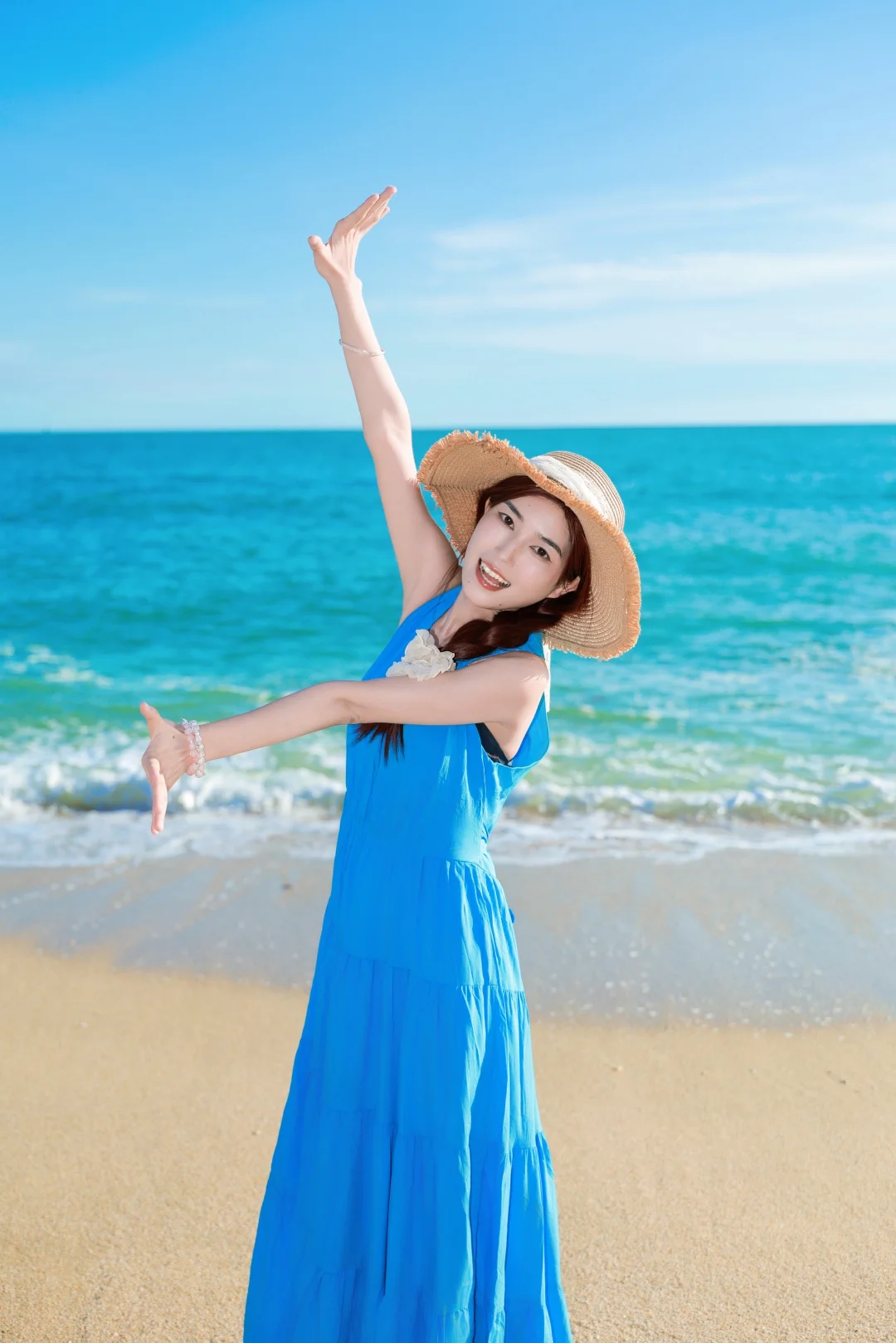 海边拍照姿势艾特你闺蜜来学