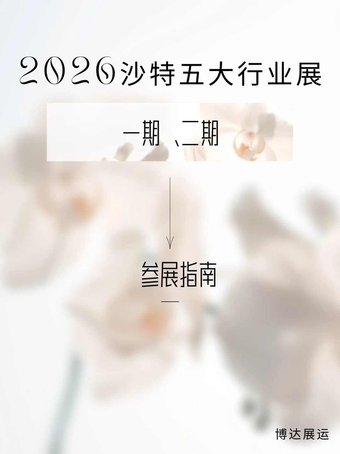 2026 年沙特五大行业展分两期该如何选择？