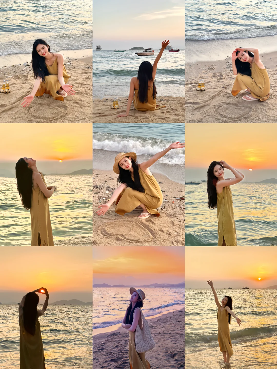 存一些海边沙滩拍照姿势｜九张赢麻py圈?