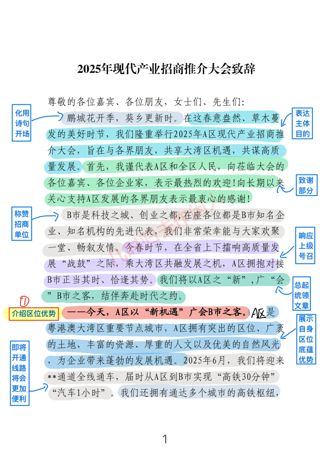 文章剖析|招商推介致辞怎么写③