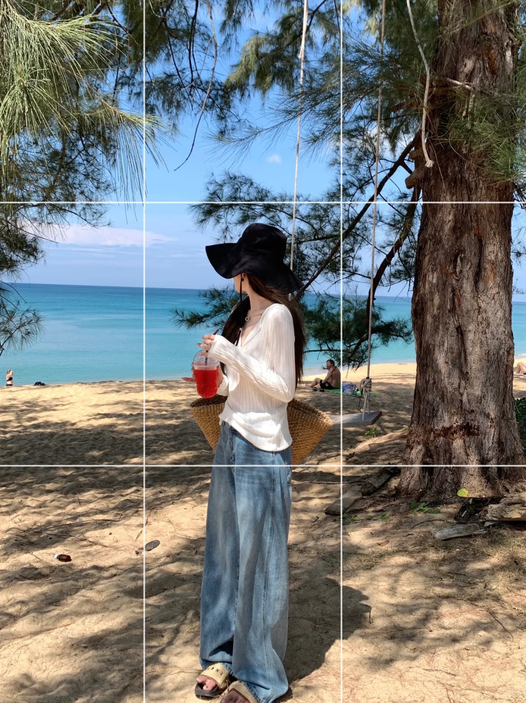 存一些海边生命力拍照姿势?旅游度假码住！