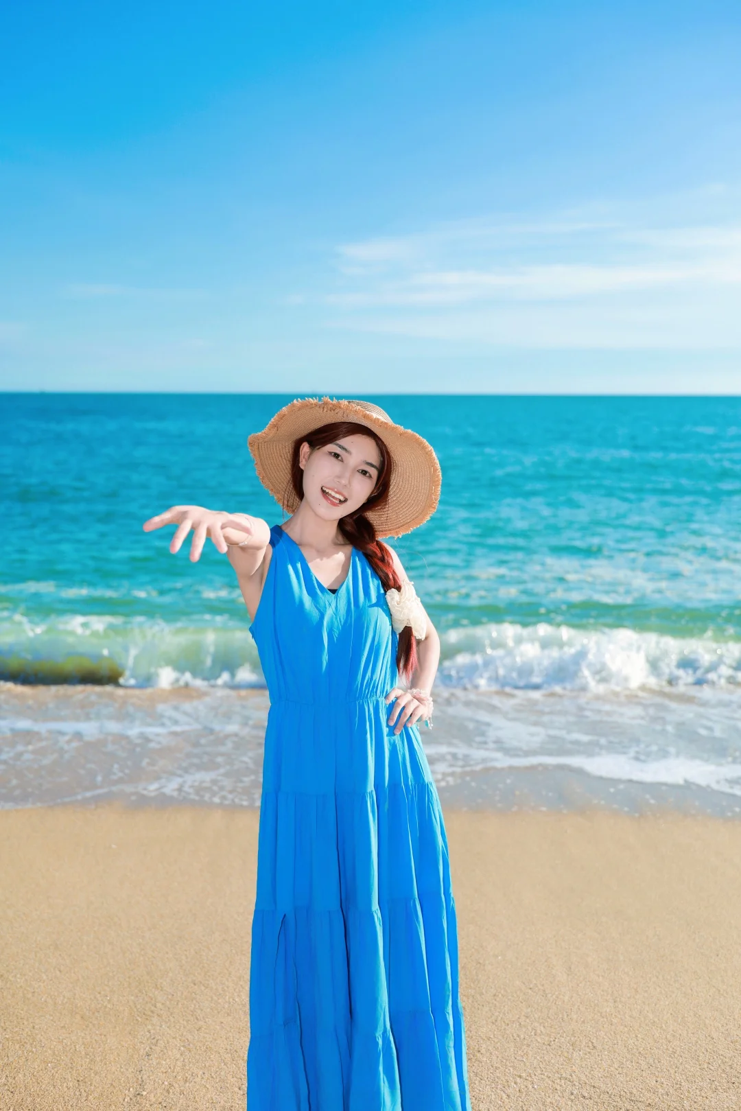 海边拍照姿势艾特你闺蜜来学