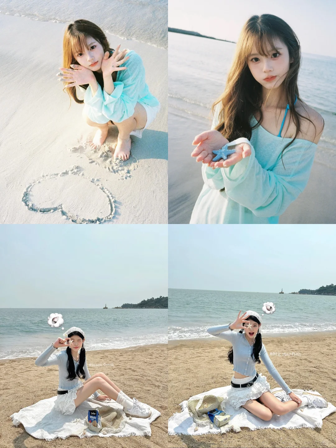 ?️ins|?跟着博主学在海边的天才拍照法！