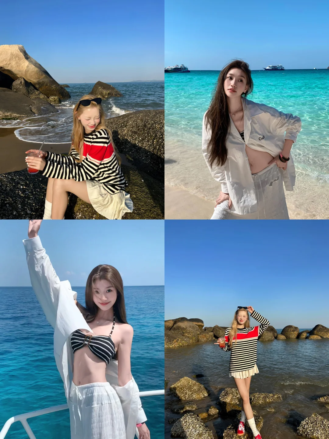 ?️ins|?跟着博主学在海边的天才拍照法！