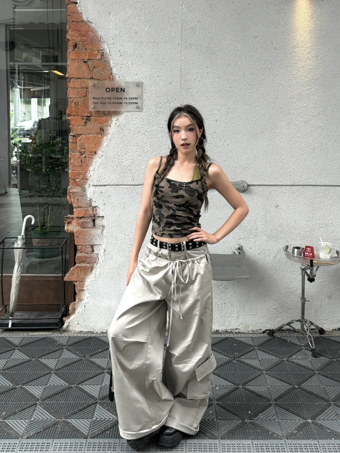 150ootd/热辣女兵??美式复古辣妹穿搭