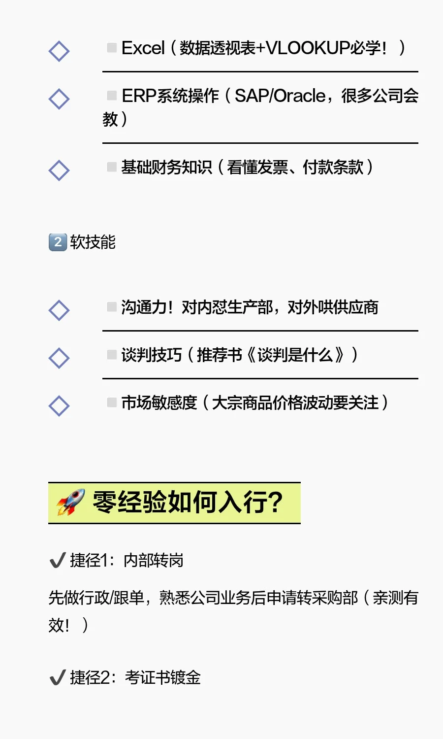 采购小白入行指南来了！！
