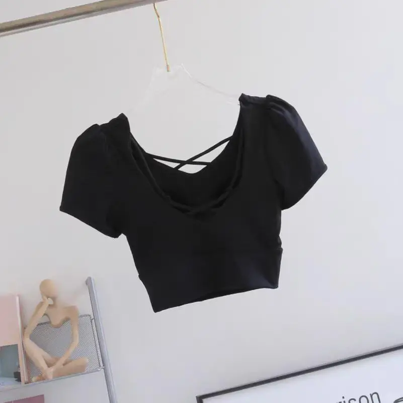24号复古泡泡袖瑜伽服｜美背设计也太绝了吧！?
