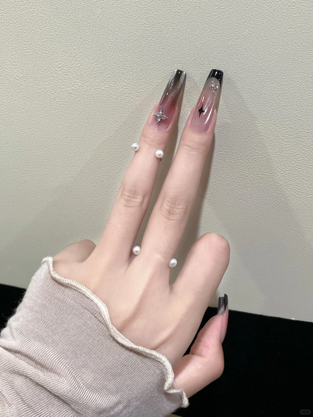 新美甲 look♡♩?甜酷辣妹•ins韩系星星美甲