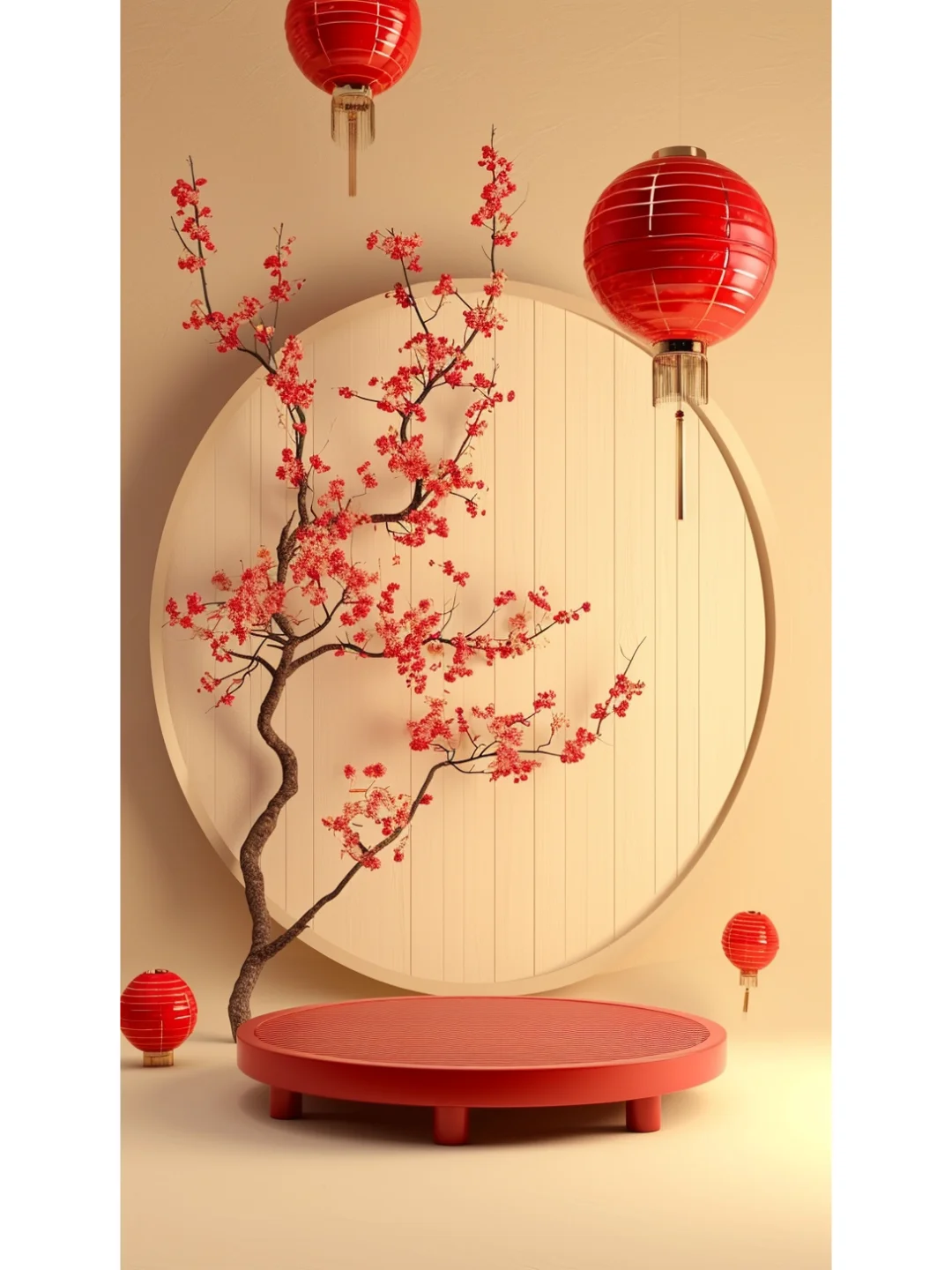 金色 | 新年元旦电商展台背景