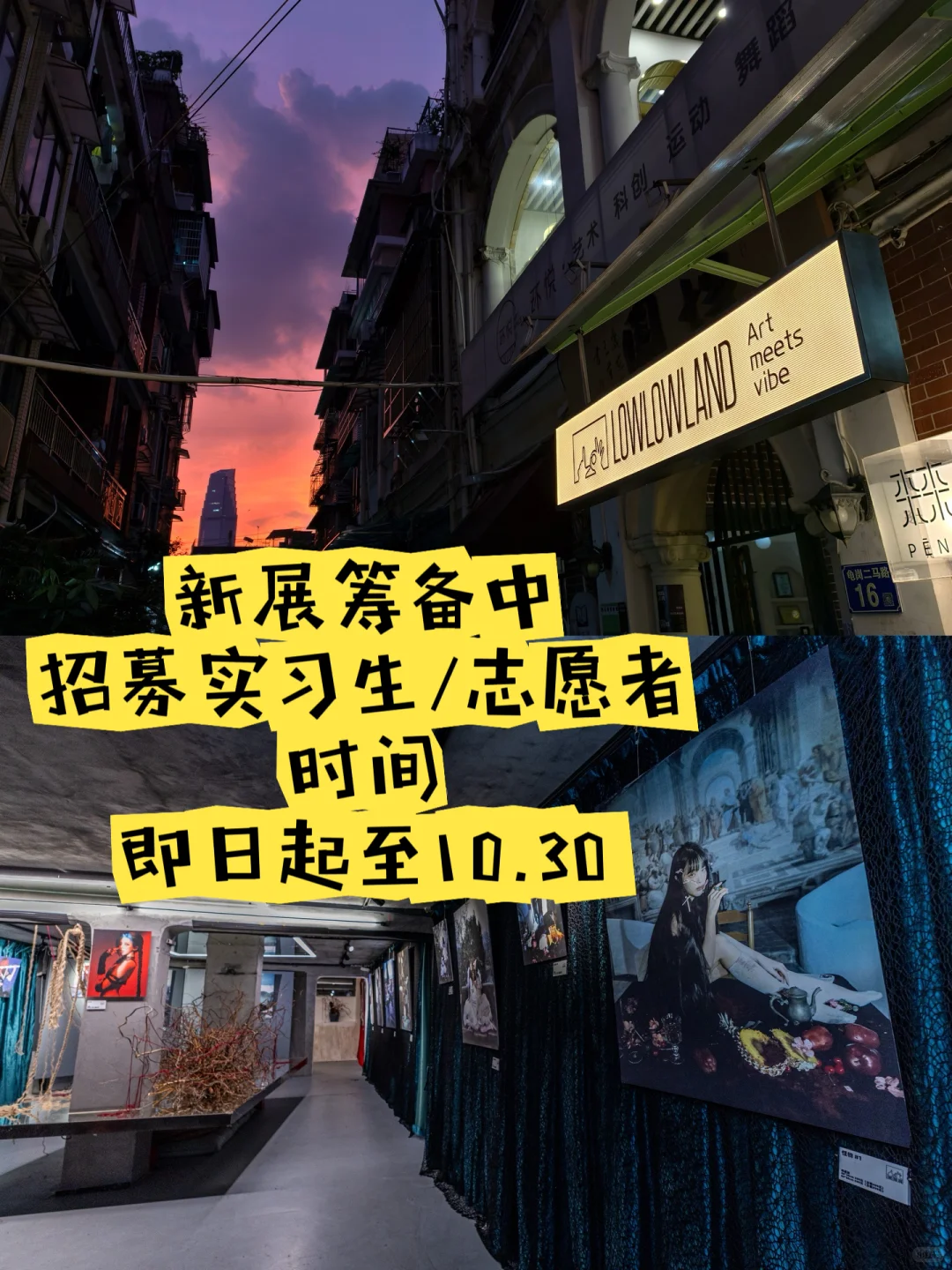 新展筹备｜招募实习生/志愿者?