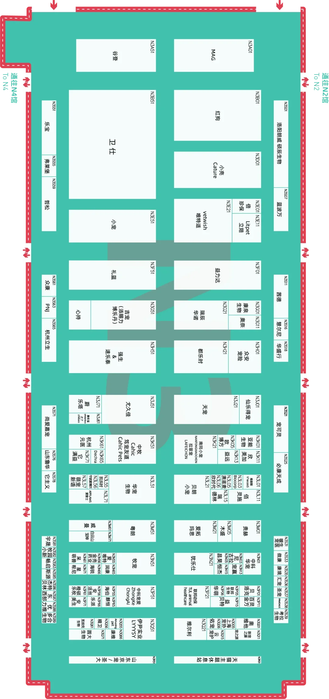 2025上海亚宠展最新展位图！
