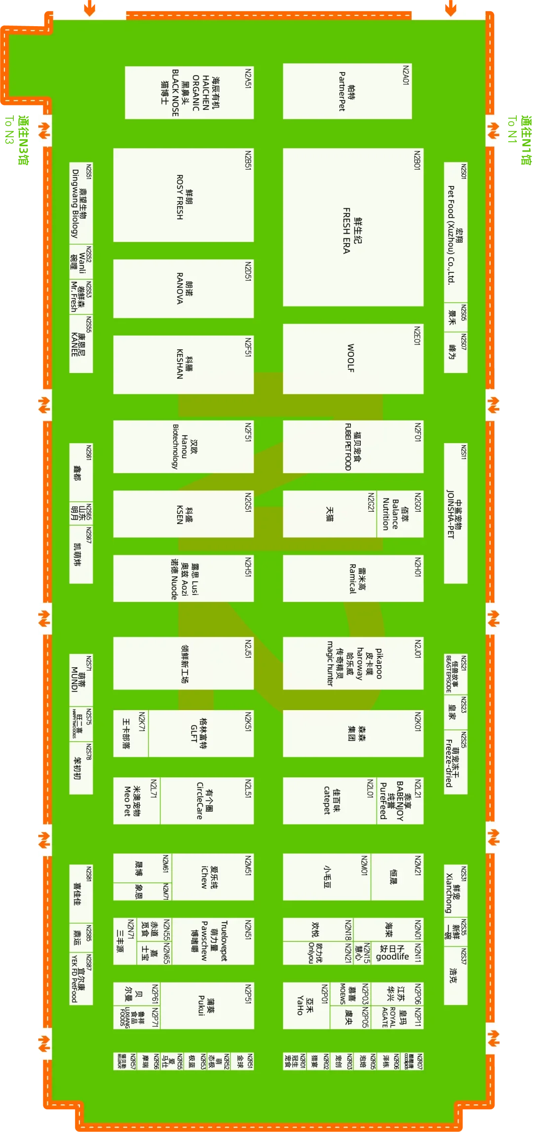 2025上海亚宠展最新展位图！