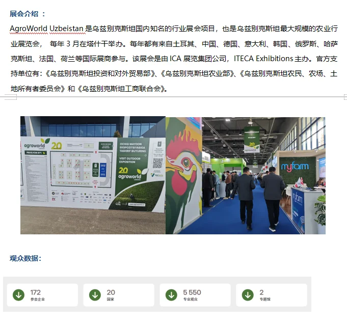 2026乌兹别克斯坦国际农业及畜牧展