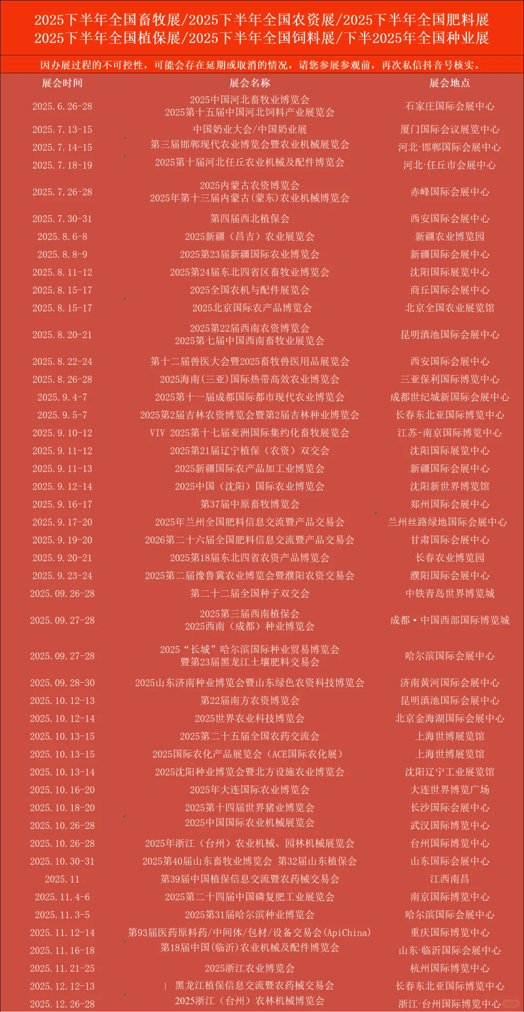 2025年全国畜牧展｜全国植保展｜全国农资展