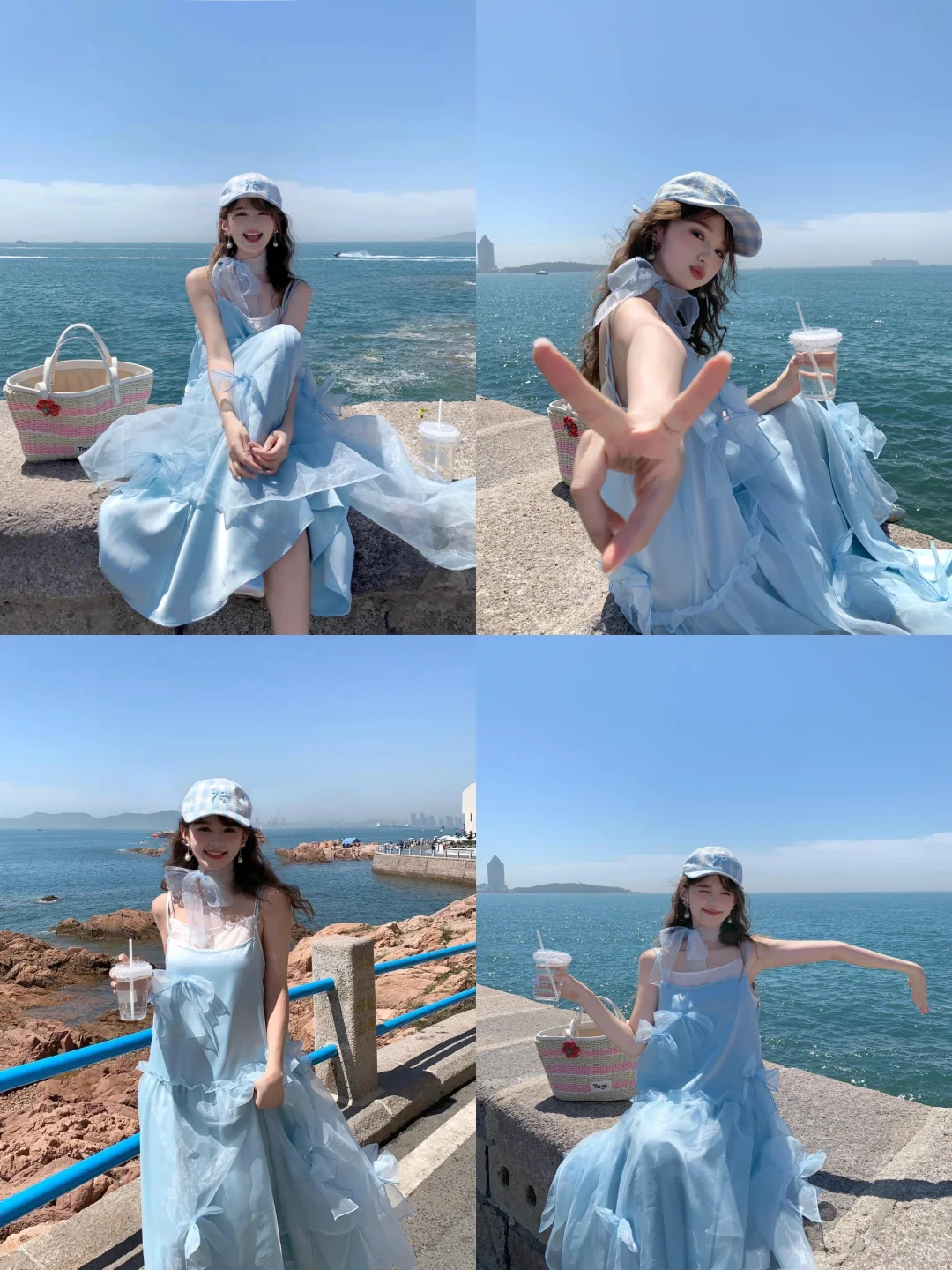 存一些海边旅游拍照姿势?