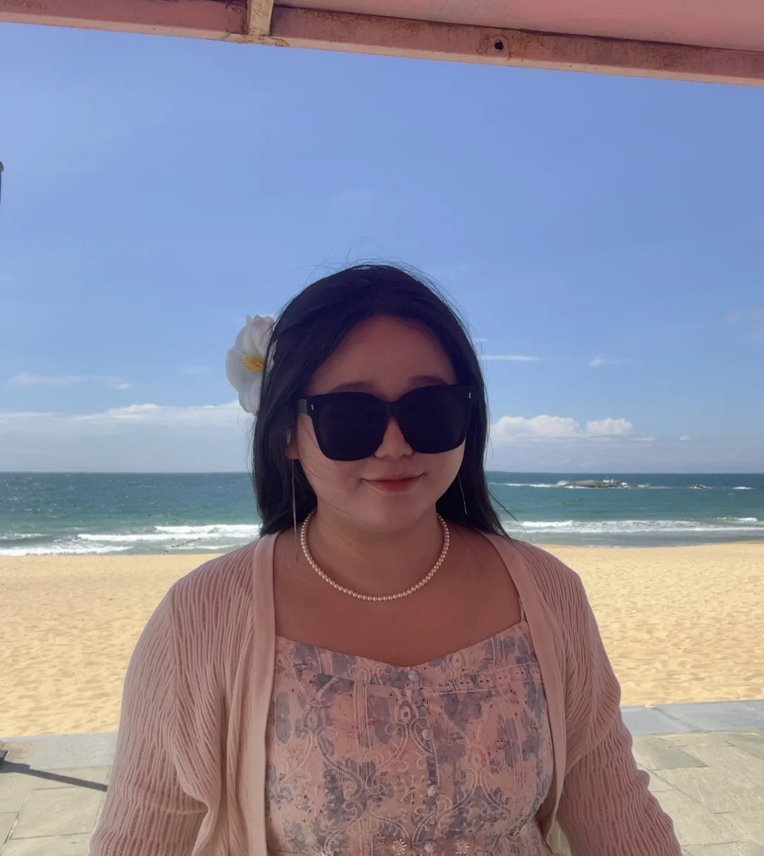 大胖丫头海边氛围感穿搭～美美出片