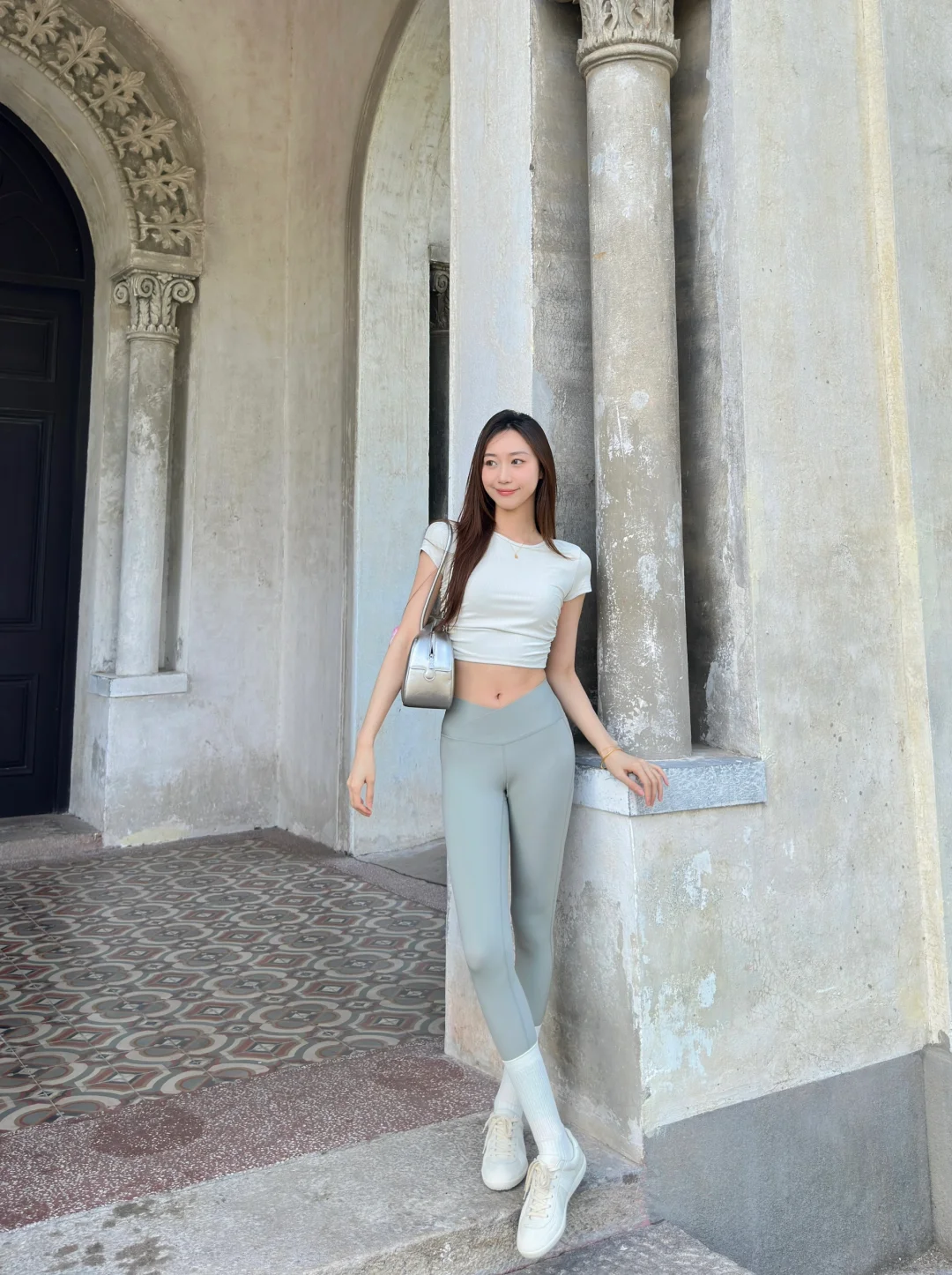 176/55 高个子的夏日leggings穿搭～
