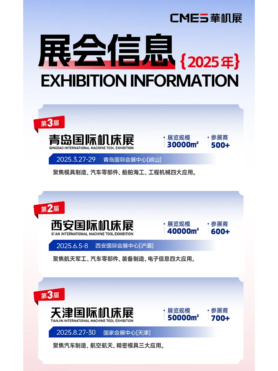 ?机加工人2025不能错过的展会！