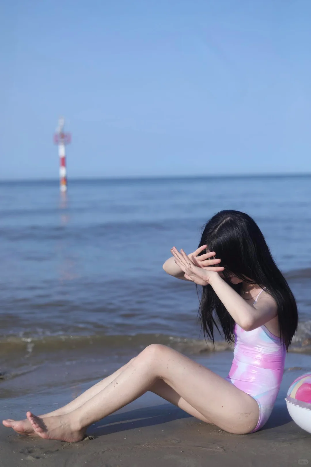 ?夏日泳装必备！粉色少女泳装，拍照秒出圈！