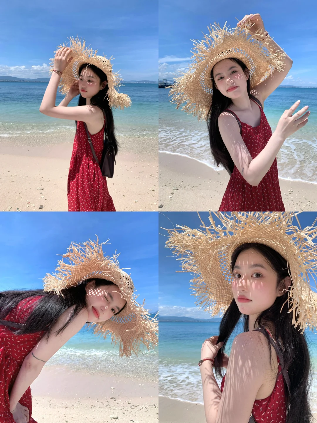 存一些海边旅游拍照姿势?