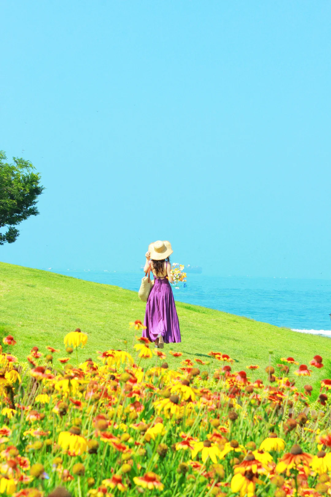 青岛女摄｜小麦岛夏日海边