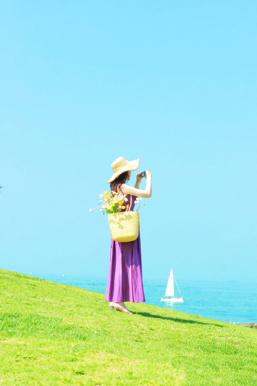 青岛女摄｜小麦岛夏日海边