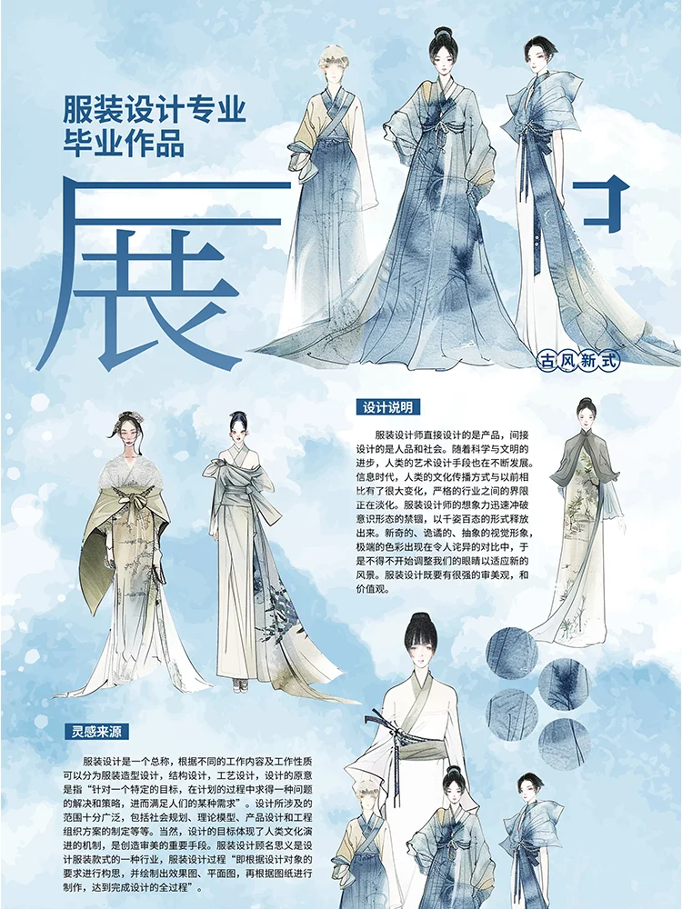 毕业设计工业建筑服装包装产品介绍作品展板