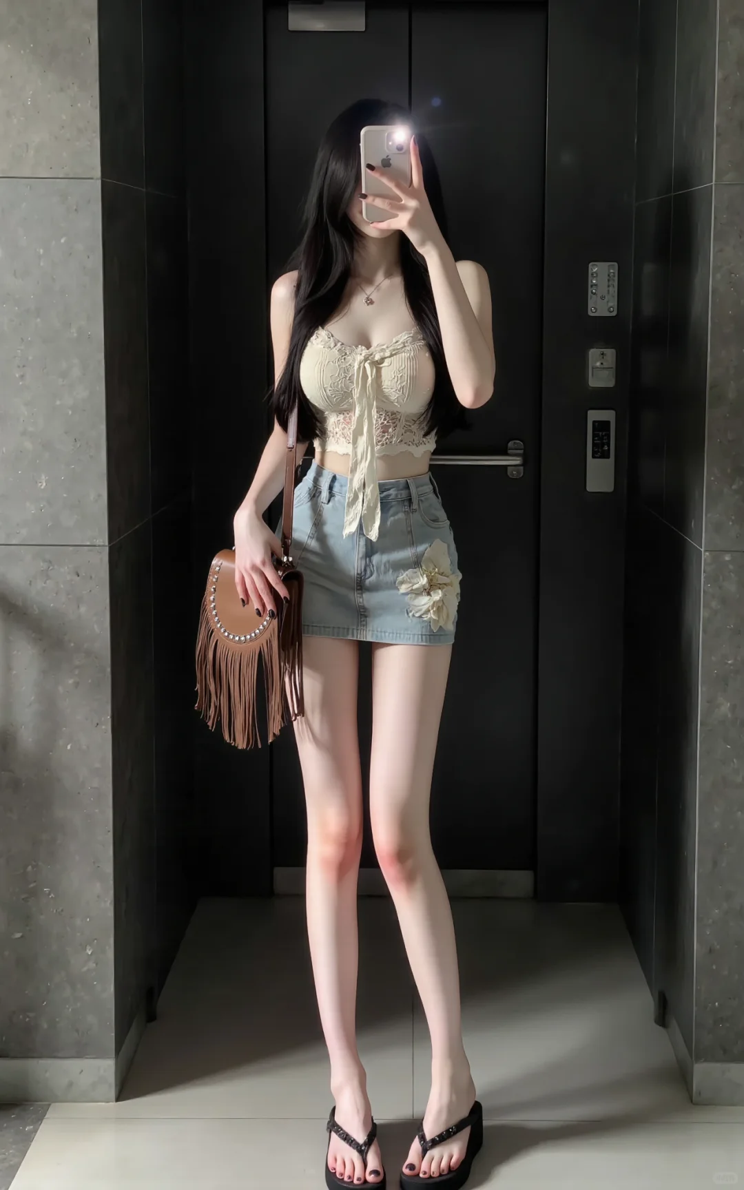 ins风牛仔短裙来啦～