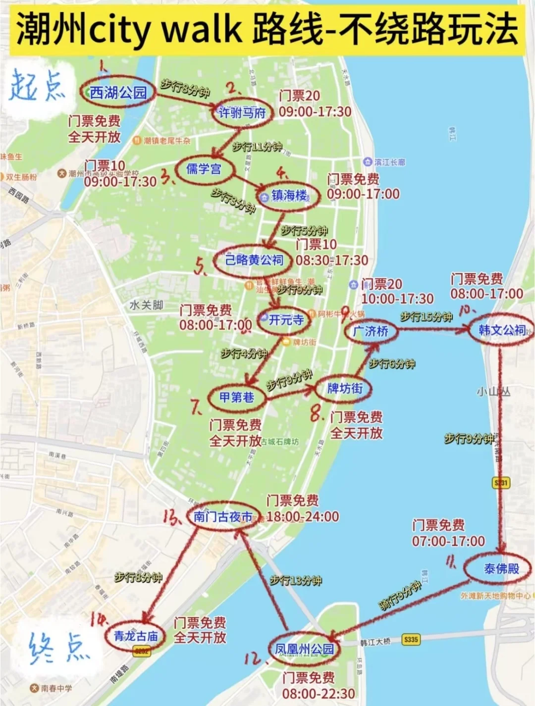 潮汕两天一夜游！双城穿越，潮州+汕头