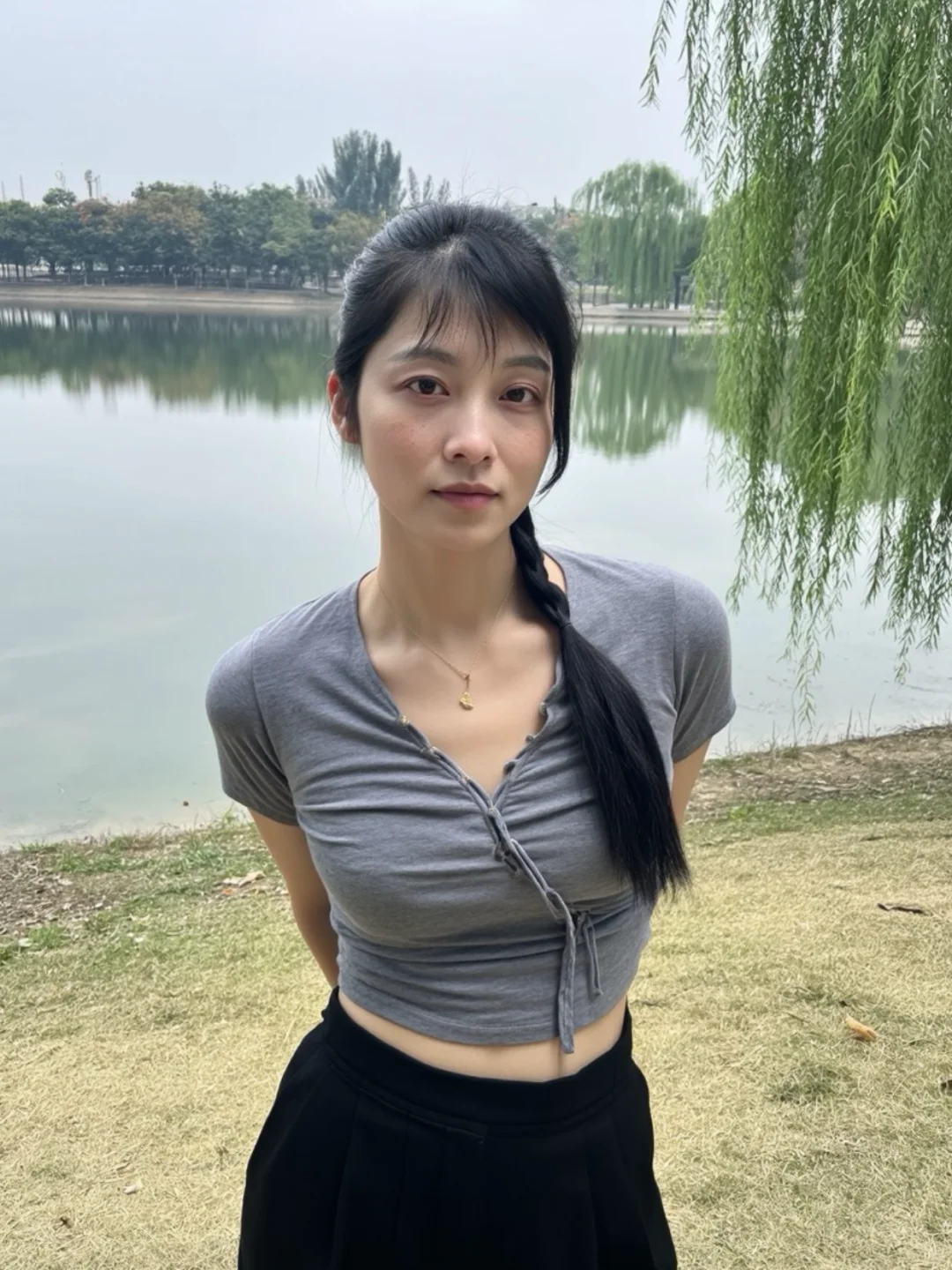 45岁姐姐长这样，有人喜欢吗？