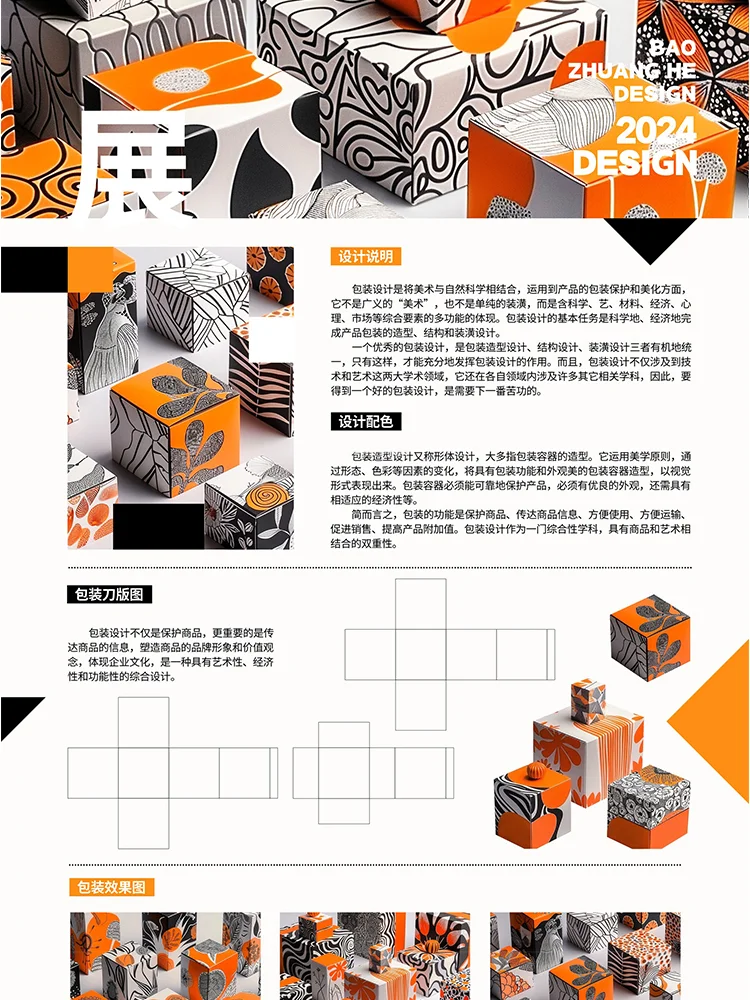 毕业设计工业建筑服装包装产品介绍作品展板