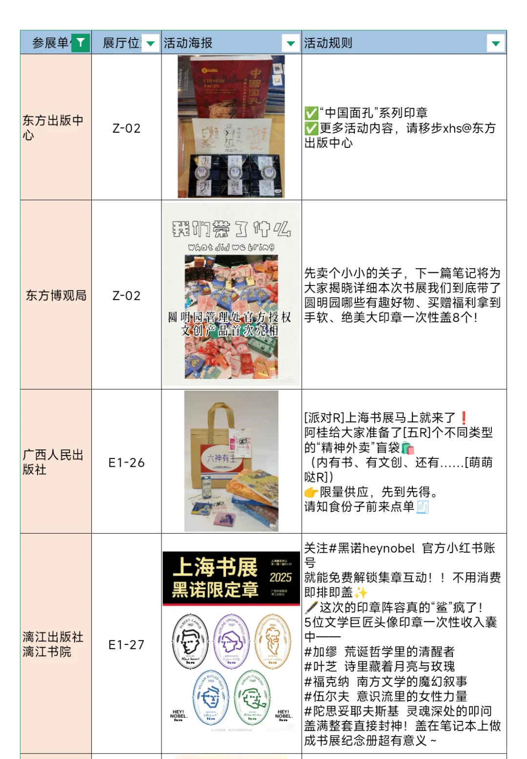 上海集章walk?2025上海书展预告第②弹