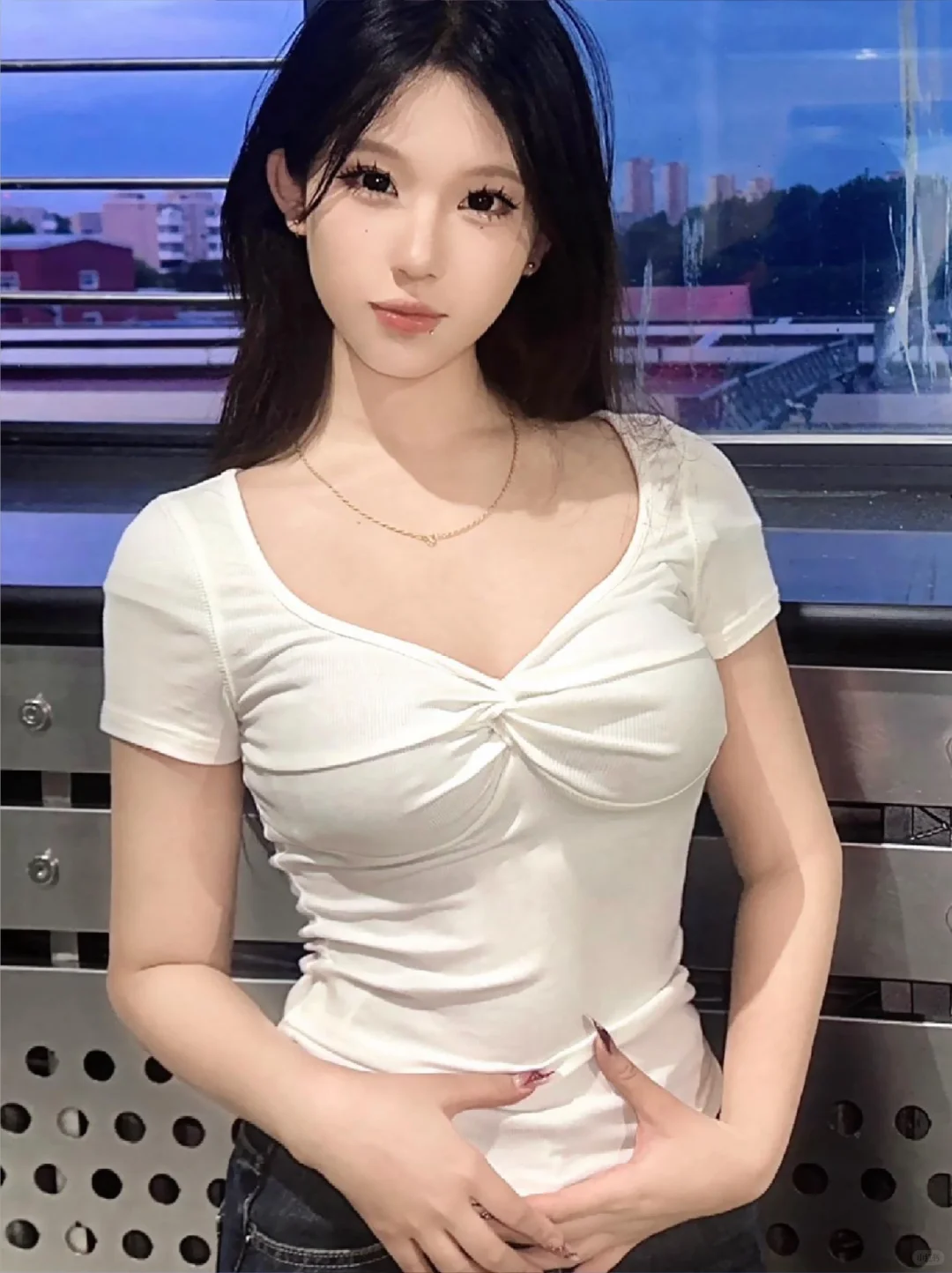刘芳上半身吸脂后，穿衣自由太爽了~