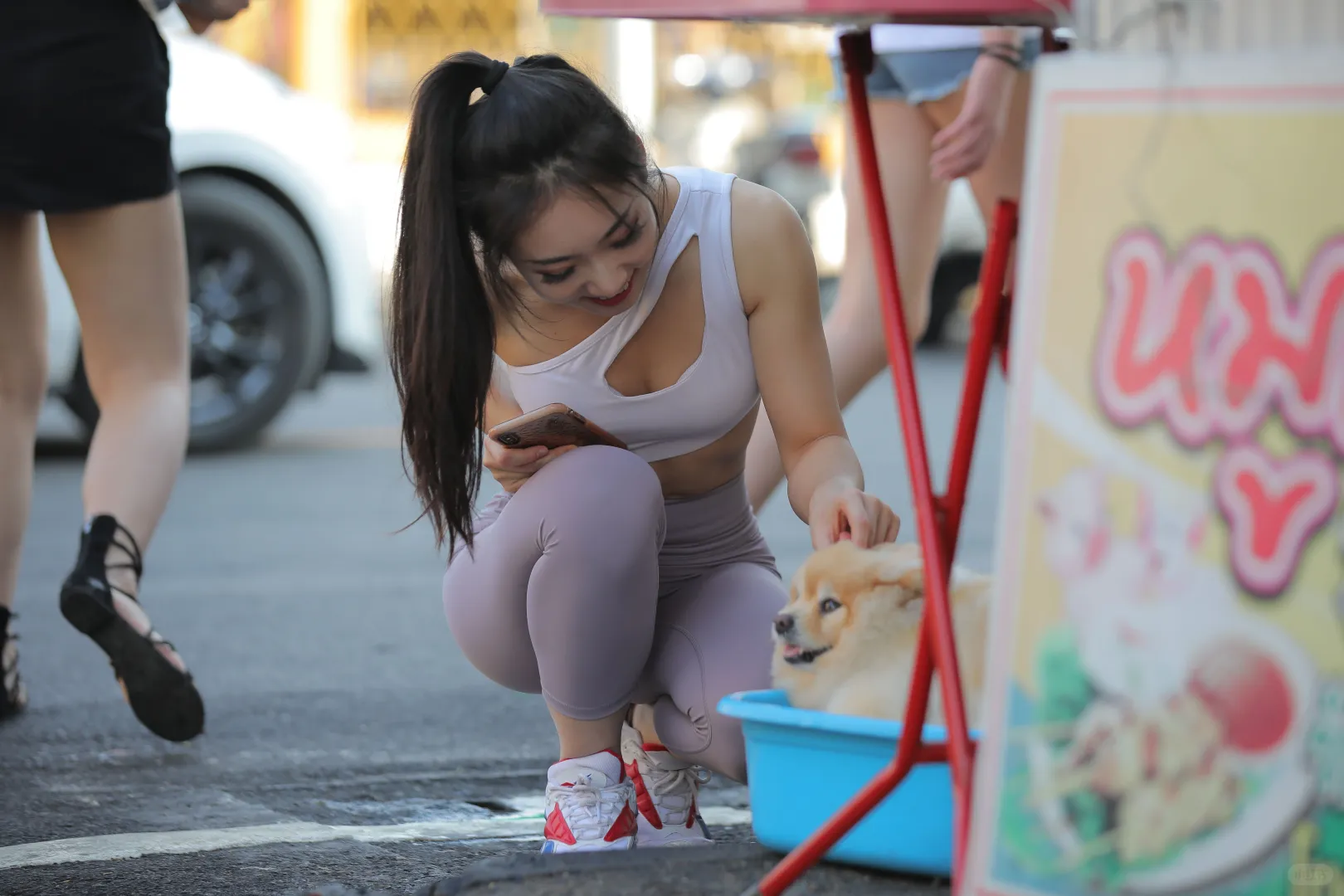瑜伽裤户外