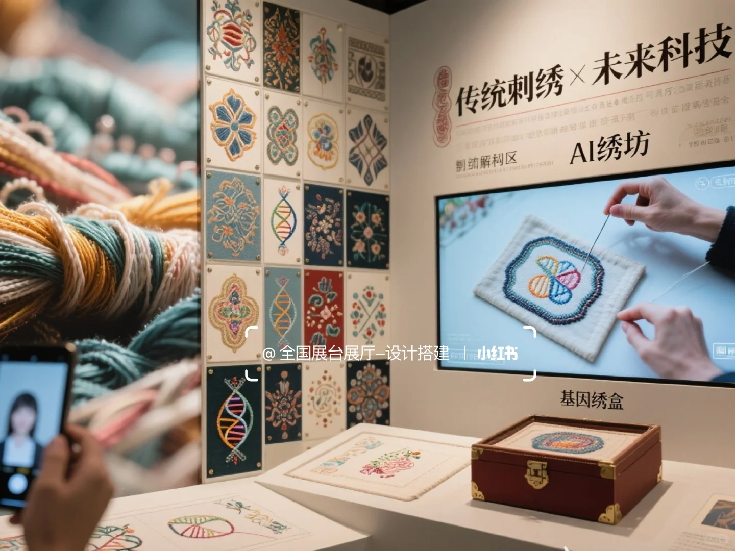 ✨非遗刺绣艺术展厅|传统之美×未来科技