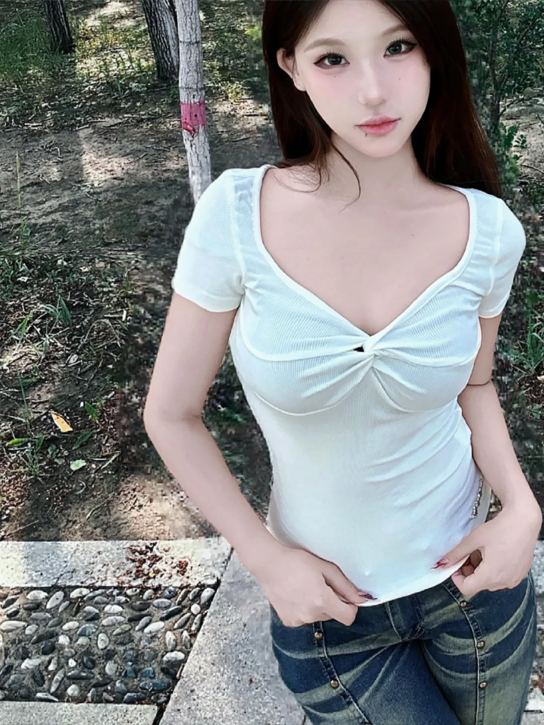 刘芳上半身吸脂后，穿衣自由太爽了~